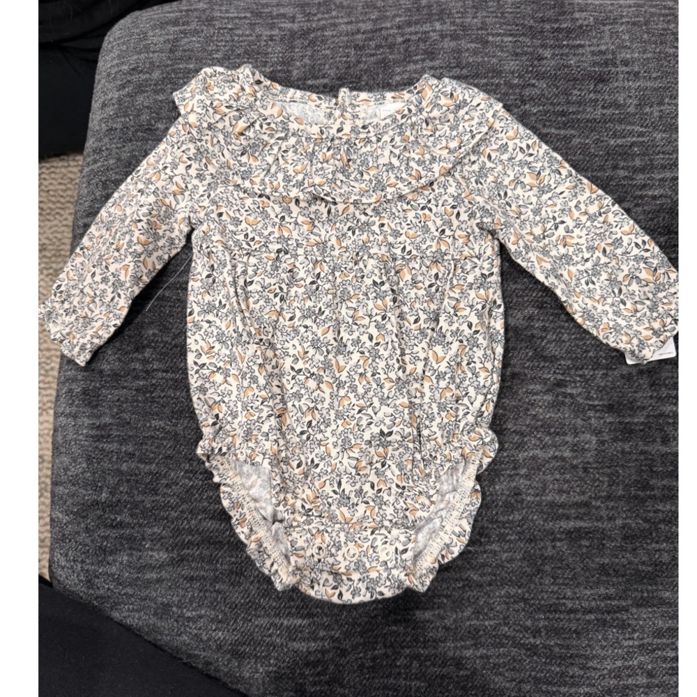 Carter's Floral Print Long Sleeve Bodysuit